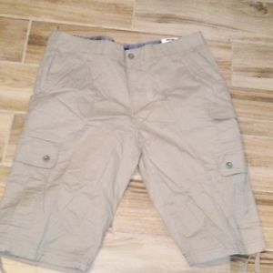 George Clothing Men's Below The Knee Messenger Brown Cargo Shorts